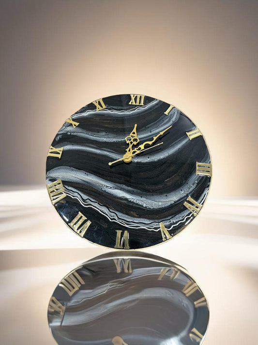 Resin clock