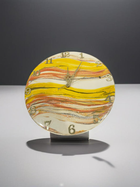 Resin clock