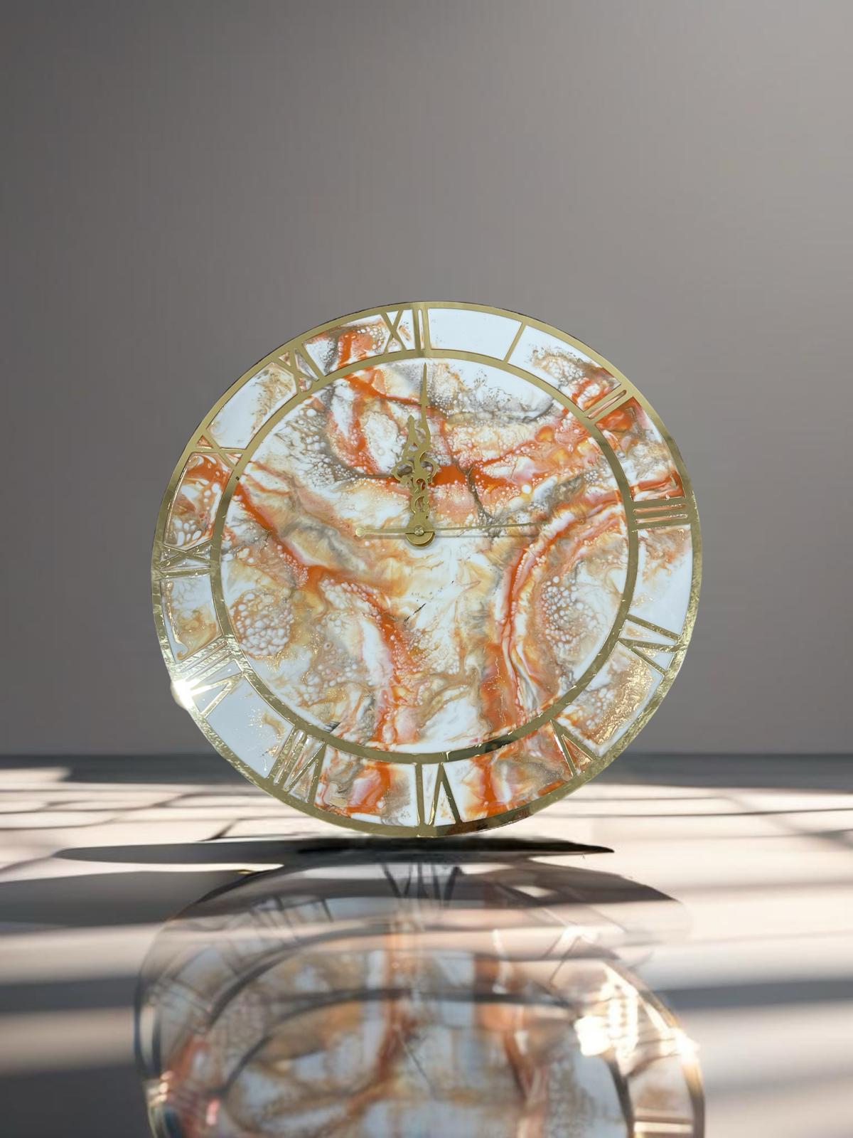 Resin clock