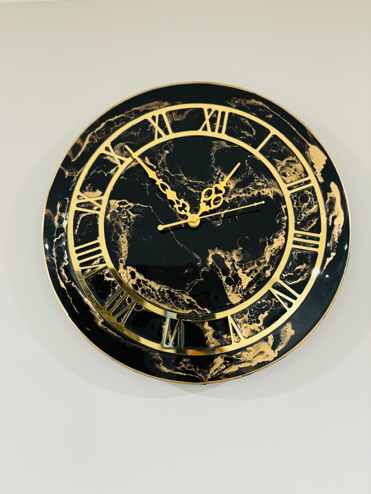 Resin clock