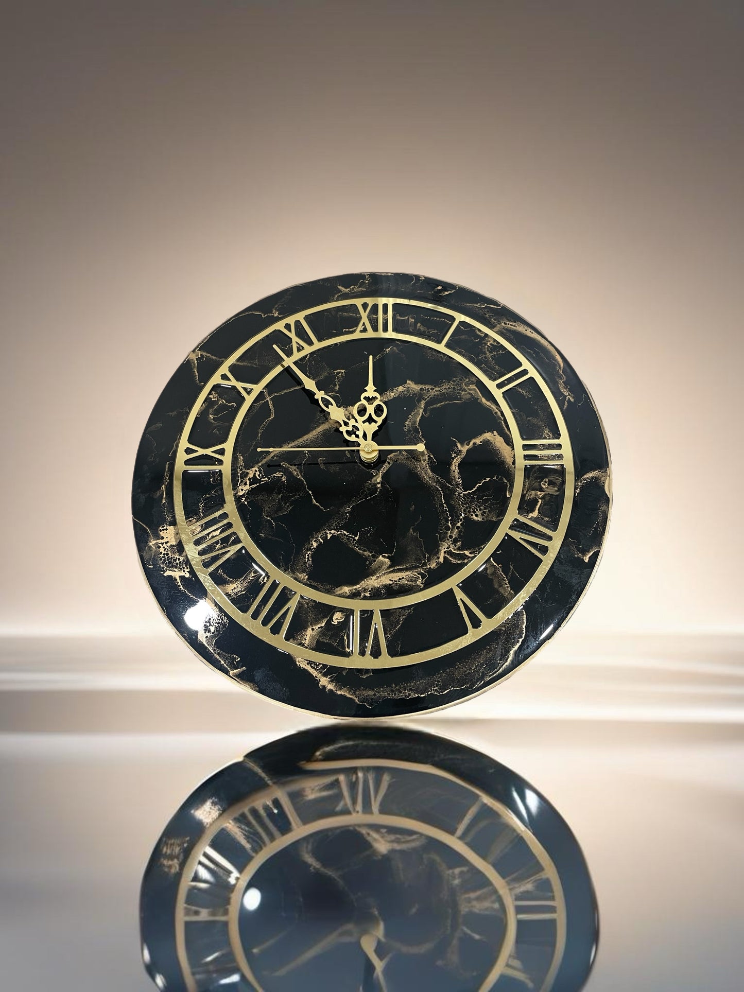 Resin clock